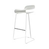 Kristalia - BCN Hocker - weiß/Stahl weiß lackiert/Sitzhöhe: 76cm