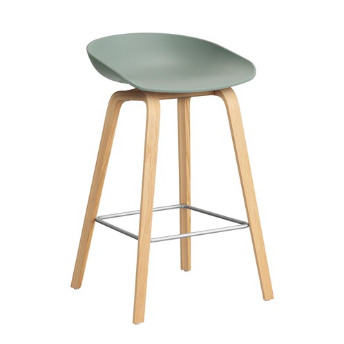 AAS 32 2.0 Bar Stool Low Lacquered Oak