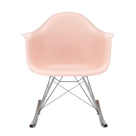 Vitra - Eames Plastic Armchair RAR RE schommelstoel verchroomd donker esdoorn