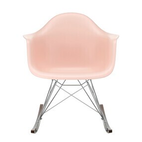Vitra - Eames Plastic Armchair RAR RE schommelstoel verchroomd donker esdoorn