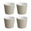 Alessi - Tonale - Lot de 4 tasses à expresso - gris clair/céramique/4 pièces/Ø 6 cm