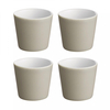 Alessi - Tonale Espressotassen-Set 4tlg. - hellgrau/Steingut/4 Stück/Ø 6 cm