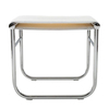 Cassina - Le Corbusier LC9 Badhocker - weiß/Gestell verchromt/Frotteestoff abnehmbar