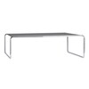 Thonet - Thonet B20b - Table basse - noir/hêtre noir teinté/châssis chrome/ avec étagère/120x80x36cm