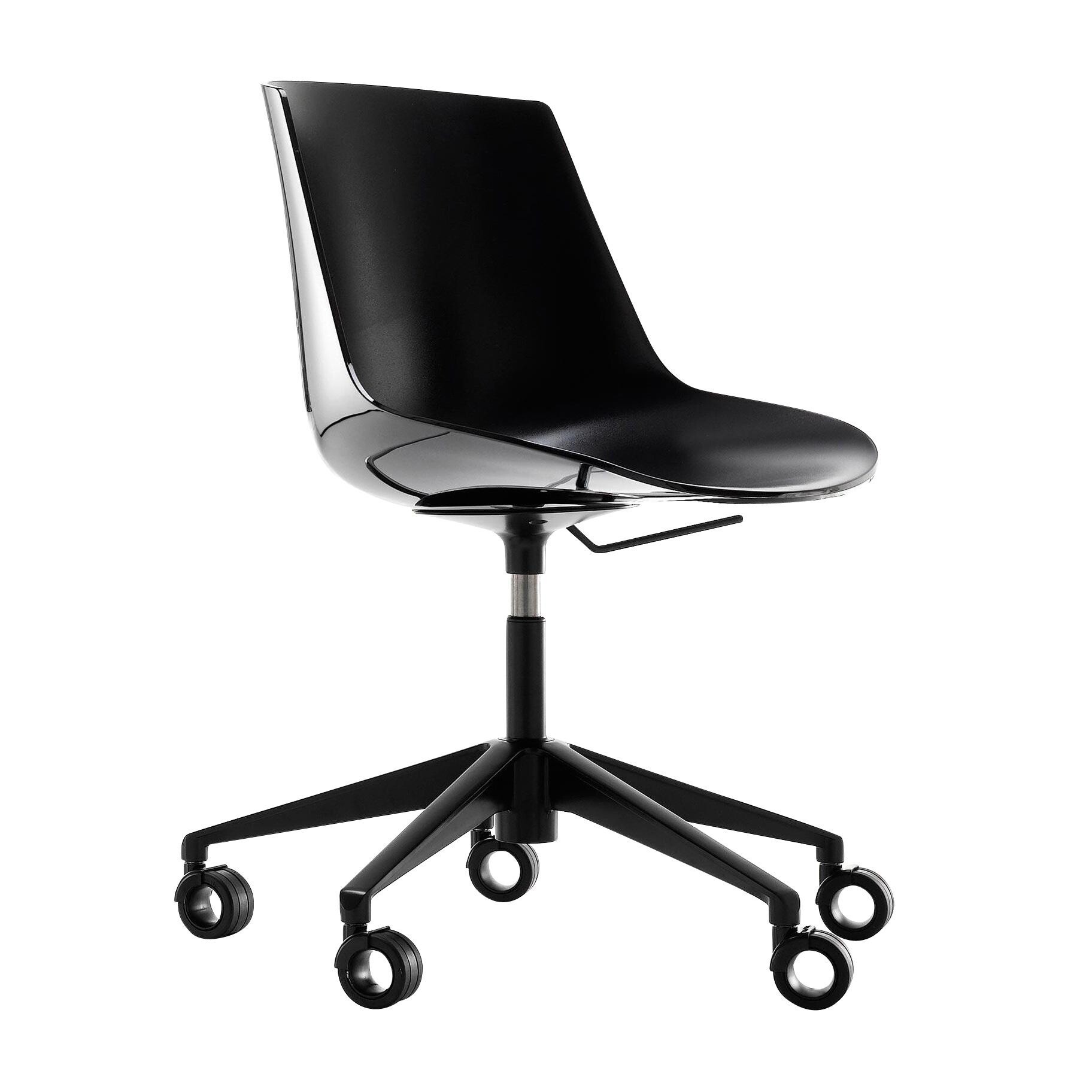Mdf Italia Flow Office Chair With Star Base Wheels Ambientedirect
