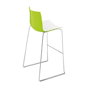 Arper - Catifa 46 0471 Barhocker zweifarbig Chrom