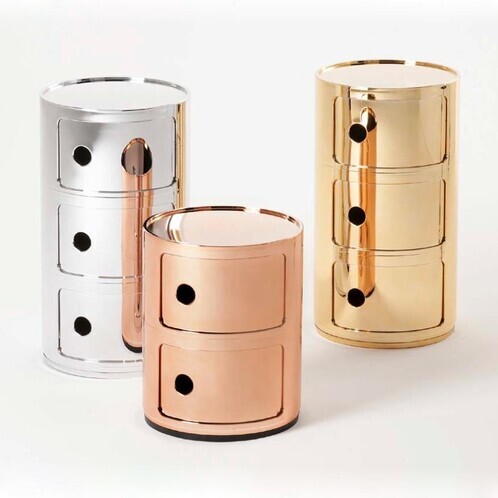 Kartell - Componibili 2 Metallic - Conteneur