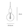 Muuto - E27 LED - Suspension - dessin au trait