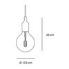 Muuto - E27 LED Pendelleuchte - Strichzeichnung
