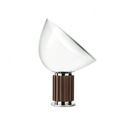 Flos - Taccia LED Table Lamp small - bronze/anodised/H:48.5cm x Ø 37.3cm/2700K/1290lm/CRI 92