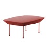 Muuto - Oslo Pouf/Hocker - dunkelrot/Stoff Steelcut 2 660/BxHxT 100x45x73cm