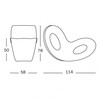Magis - Voido - Berceuse/rocking chair - dessin au trait