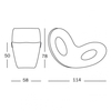 Magis - Voido - Berceuse/rocking chair - dessin au trait
