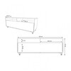 müller möbelfabrikation - Mobile Line R 109N Sideboard Falling Board - line drawing