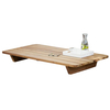 Jan Kurtz - Newport niedriger Couchtisch Outdoor - natur/recyceltes Teak/140x70x16cm