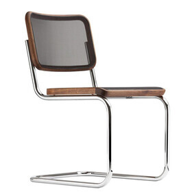 Thonet - S 32 N Pure Materials Freischwinger Stuhl Nussbaum
