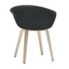 Arper - Duna 02 4203 Chair With Wood Frame - black/frame oak