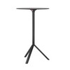 Plank - Miura Bistro Table Ø70cm - black/matt/laminate/with foldable top