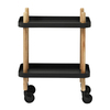 Normann Copenhagen - Block Side Table/Trolley - black/frame ash tree