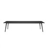 Montana - JW - Table 120x320cm - noir/linoléum/structure aluminium noir