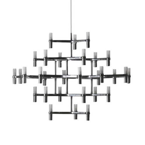 Nemo - Crown Major Chandelier - chrome/glossy/WxHxD 109x87x113cm/30 lamps