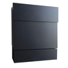 Radius - Letterman 5 Briefkasten - schwarz/mit Zeitungsfach/H x B x T: 47.5 x 40 x 11.5cm