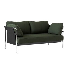 HAY - Can 2.0 2-Sitzer Sofa Gestell Stahl verchromt