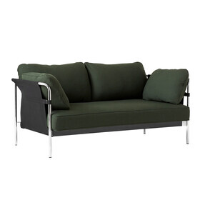 HAY - Can 2.0 2-Sitzer Sofa Gestell Stahl verchromt