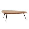 Cassina - Mexique - Table d'appoint 118x80x38cm - chêne naturel/piètement noir mat