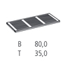 Schönbuch - Urban 1078 Perforated Plate Shoe Shelf - line drawing