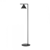 Flos - Captain Flint LED Stehleuchte - anthrazit/ schwarz/gebürstet/BxH 37,3x153,7cm/mit Dimmer