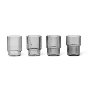 Ferm Living - Ripple Glas 4er Set