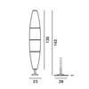 Foscarini - Havana Outdoor Bassa Terra - Lampadaire - dessin au trait