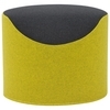 Softline - Coral - Tabouret/repose-pied - jaune/noir/étoffe feutre 847/610/H 40, Ø 50cm