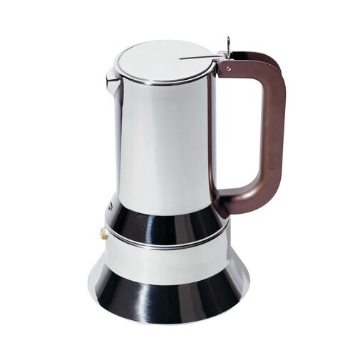 Alessi - 9090/6 - Cafetière Expresso  - inox 18/10/finition miroir/6 tasses/compatibilité avec l'induction