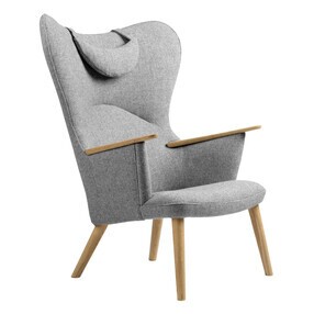 Carl Hansen - Fauteuil CH78 avec coussin nuque
