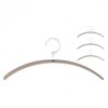 Schönbuch - 0130   Coat Hanger set - rosewood/hook stainless steel/4 pieces