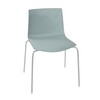Arper - Catifa 46 0251 Chair unicoloured - petrol/seat shell glossy/inside matt/frame chromed/new colour