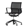 Vitra - Physix Meda - Bureaustoel - black pearl zwart/stof TrioKnit 06/onderstel deep black zwart/met zachte wielen