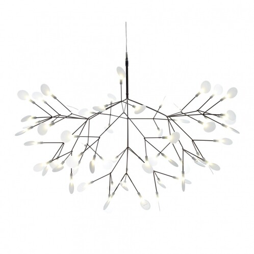 Moooi - Heracleum - Lustre / Suspension - nickel/transparent/Ø 98cm
