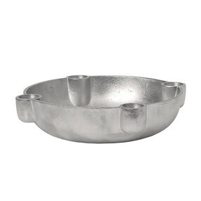 Ferm Living - Bowl Candle Holder Aluminum M