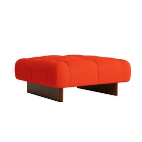 HAY - Quilton Lift Ottomane Gestell Nussbaum