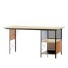 Vitra - Eames Desk Unit EDU Schreibtisch - ahorn/multicolor/Gestell schwarz
