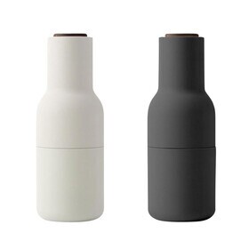 Audo - Bottle Grinder molen set van 2 deksel walnoot