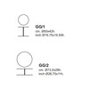 Cappellini - Gong - Table d'appoint - dessin au trait