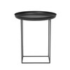 NORR 11 - Duke Small - Table d'appoint Ø 45cm - noir/table démontable/H: 52cm