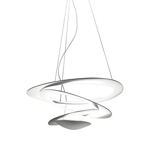 Artemide - Pirce Mini LED Pendelleuchte - weiß/matt/dimmbar Push/3000K/3313lm/CRI=90/LxBxH 69x67x23cm