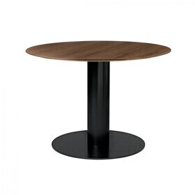 Gubi - 2.0 Dining Table Gestell schwarz Ø110cm