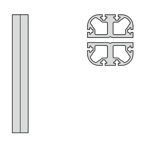 HAY - New Order Profile Connector Set 2 Pieces - light grey/lenght: 33 cm