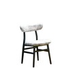 Gervasoni - Brick 221 - Chaise - gris/structure gris/siège en dos rembourré/étoffe Iuta Grigio/55x50x79cm